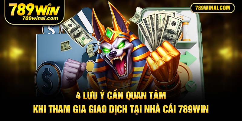 4 lưu ý cần quan tâm khi tham gia giao dịch tại nhà cái 789WIN